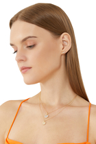 Petite Elements Pendant Necklace, 18k Yellow Gold With Mother-Of-Pearl & Diamonds